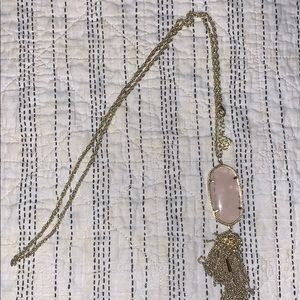Long,palepink,Kendra Scott tassel pendant necklace
